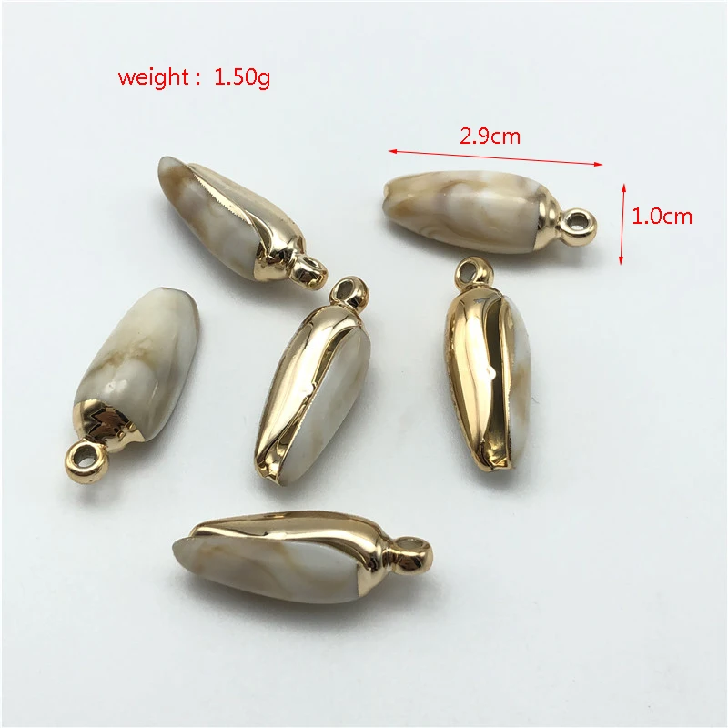 UNICRAFTALE 120 Pièce 12 Styles Breloques En Coquillages Naturels Pendentifs En Coquillages De Cauris Breloques En Coquillages De Conque Breloques D'Été De Mer De Bijoux Pour Fabrication De Bracelet