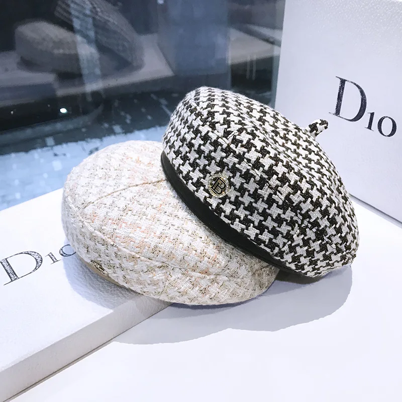 Women Hats Woolen French Fashion knitted boinas Ladies hats Winter Berets Caps fedora barette hat bonnets for women Newsboy Hats