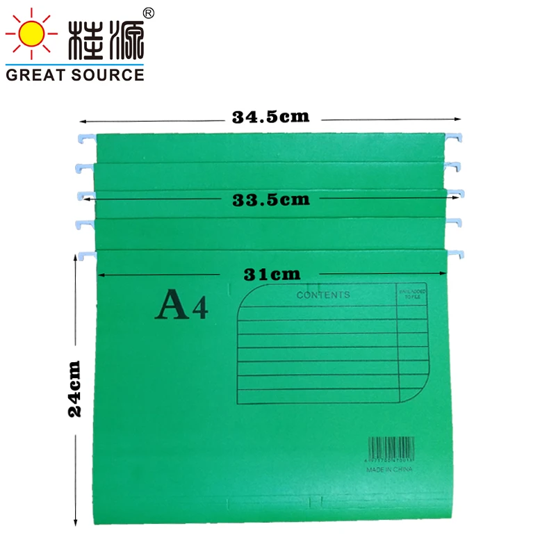 MQQ A4 Suspension Files Tabbed Foolscap Office Files 240X310mm (9.45"*12.21") (10PCS)