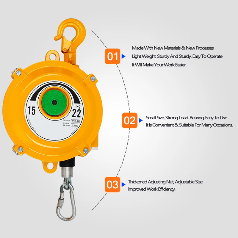 

30-40 Kg Mechanical Load Bearing Spring Weight Balancer/Spring Load Balancer For Industrial Use Spring Hanging Tools Balancer