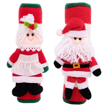 

Hand Grip Christmas Decoration Kitchen Refrigerator Microwave Oven Door Handle Knob Cloth Covers Snowman Pattern