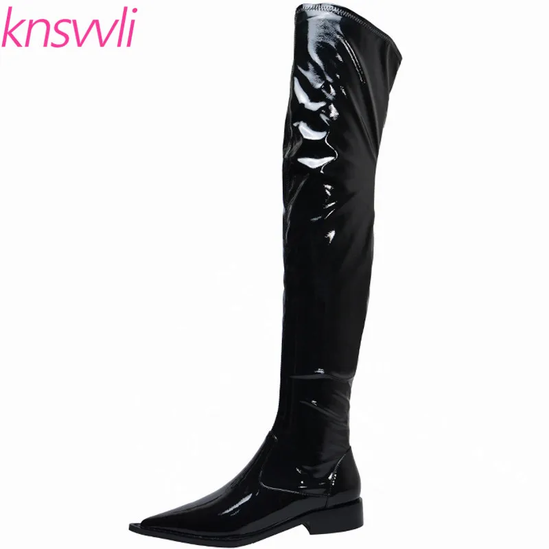 over the knee chelsea boots