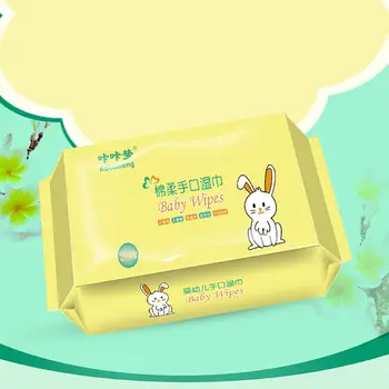 

30Pcs/Pack Disposable Portable Baby Wet Wipes Kids Hand Mouth Cleansing Napkin Non-Irritating Alcohol-Free Tissue