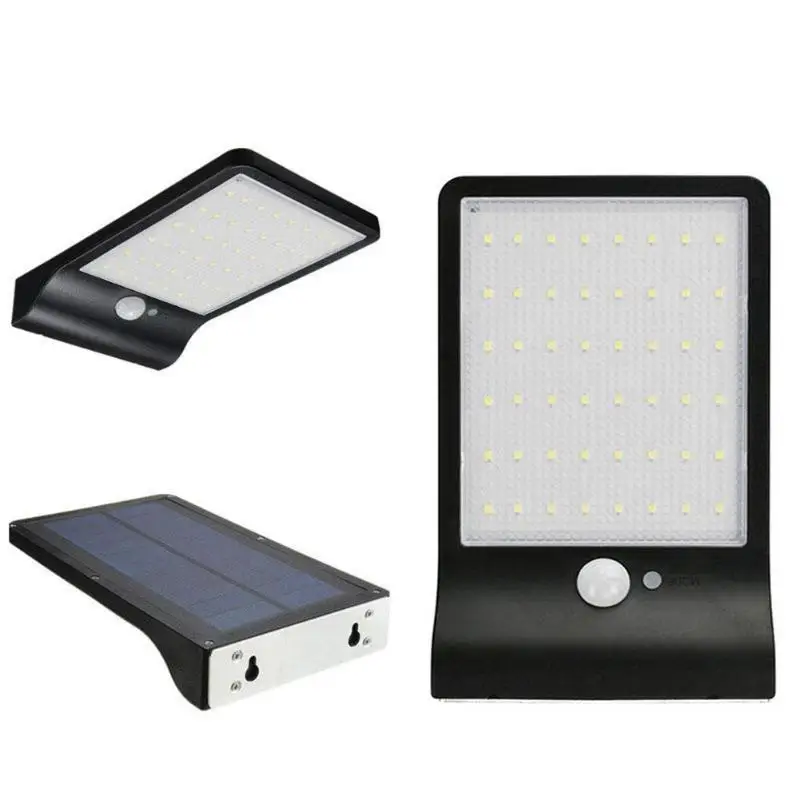 48LED открытый Солнечный свет настенное освещение энергосберегающая уличная дворовая дорожка лампа с полюсом IP65 водонепроницаемый датчик движения лампа