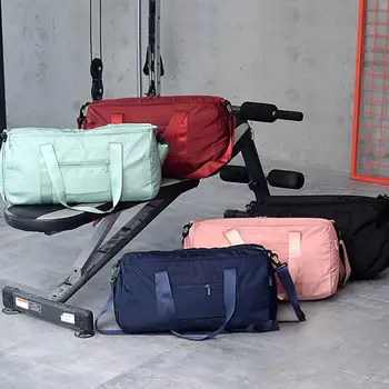 

Fashion Waterproof Yoga Bag Oxford Cloth Fitness Bag For Women And Men Large Capacity Travel Gym Bag With Shoulder Strap 5 Color