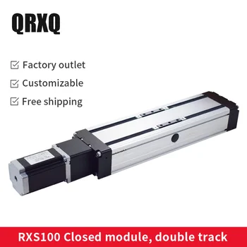 

QRXQ 100-1500mm stroke heavy load linear guide slide rail ball screw linear guide motion stage with nema 34 motor stepper