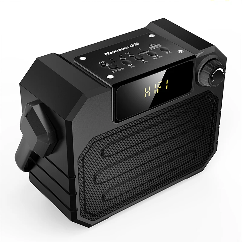 Newsmine A113 Outdoor Speaker Bluetooth Remote Controller Wireless Portable Square Dual Microphone