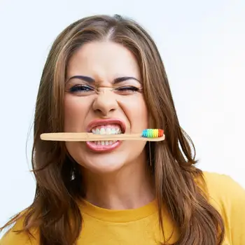 

Colorful Toothbrush Eco-friendly Teeth Brush Charcoal Toothbrush Natural Soft Toothbrush Rainbow Tooth Brush Bamboo Toothbrush