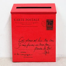 Письмо газета металлический корпус сад запираемый печати настенное украшение водонепроницаемый бытовой Винтаж украшение дома почтовая коробка