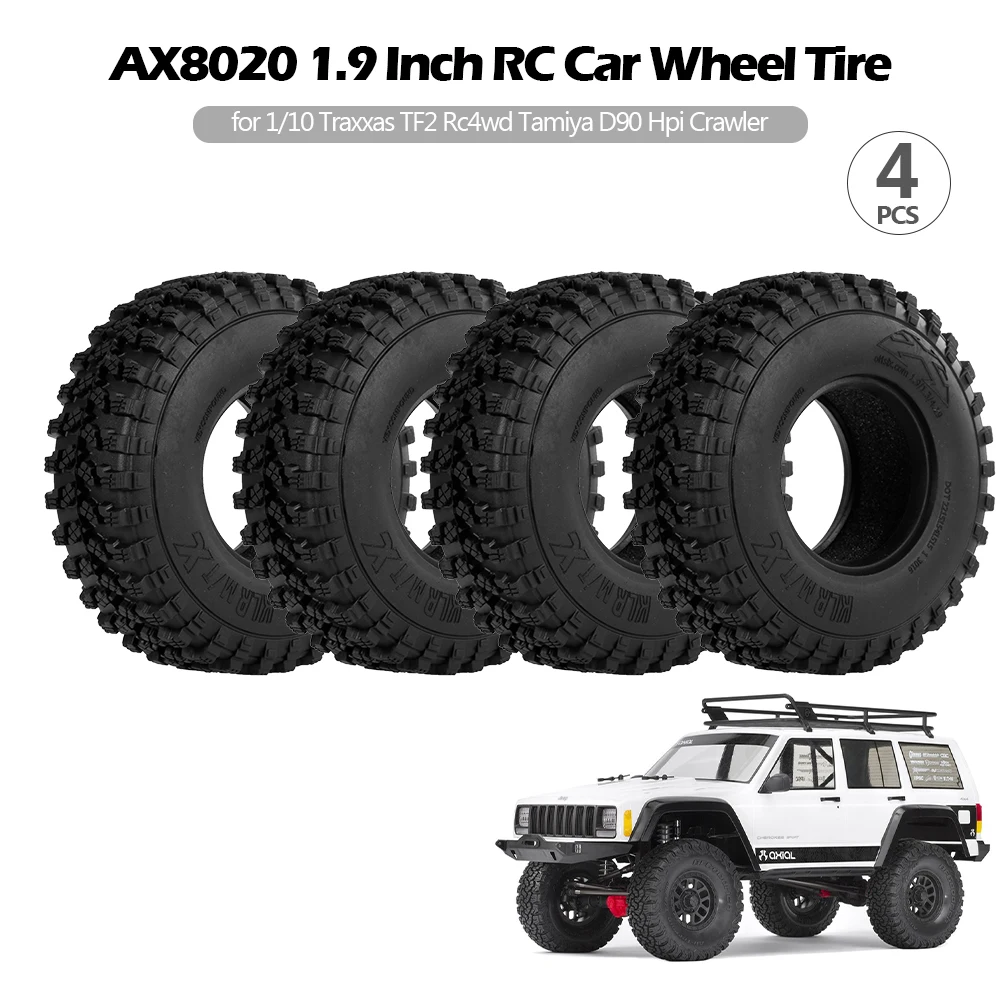 Для 1/10 Traxxas TF2 Redcat Rc4wd Tamiya scx10 D90 Hpi Crawler 4 шт. AX8020 1 9 дюйма колесо радиоуправляемого