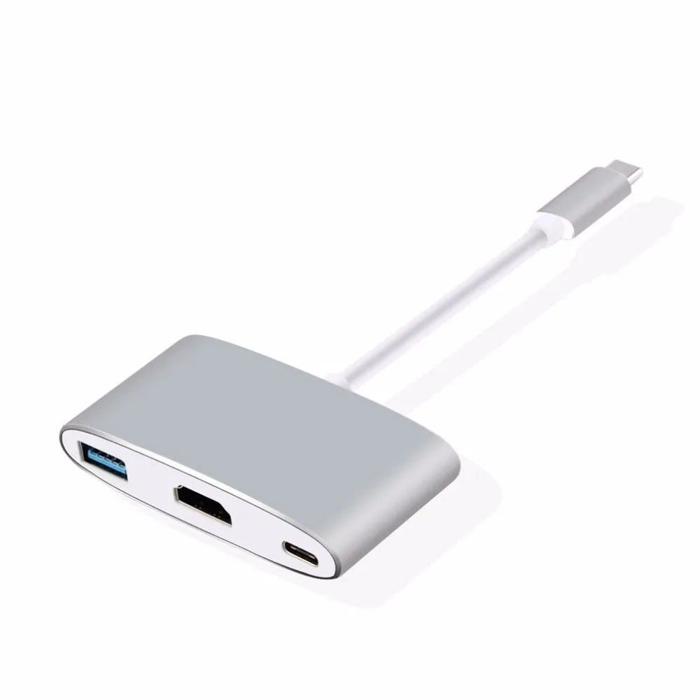 

USB Type-C to HDMI UHD 4K Adapter High Speed USB3.0 Hub Converter With PD Charging Ports For MacBook Projector HDTV