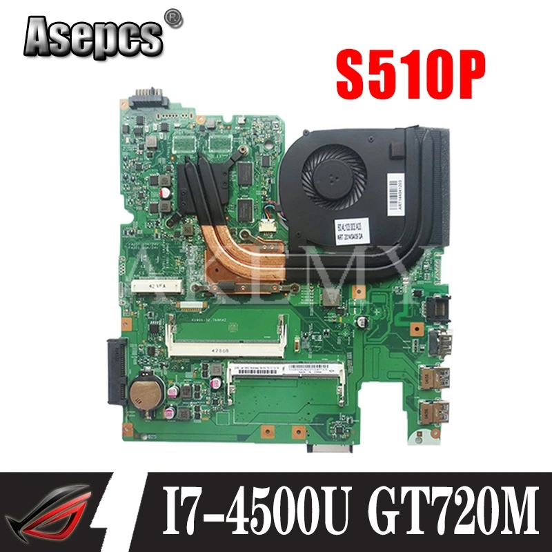 

12293-1 48.4L106.011 motherboard for Lenovo S510P LS41P LS51P motherboard I7-4500U CPU GT720M-2G original work tested
