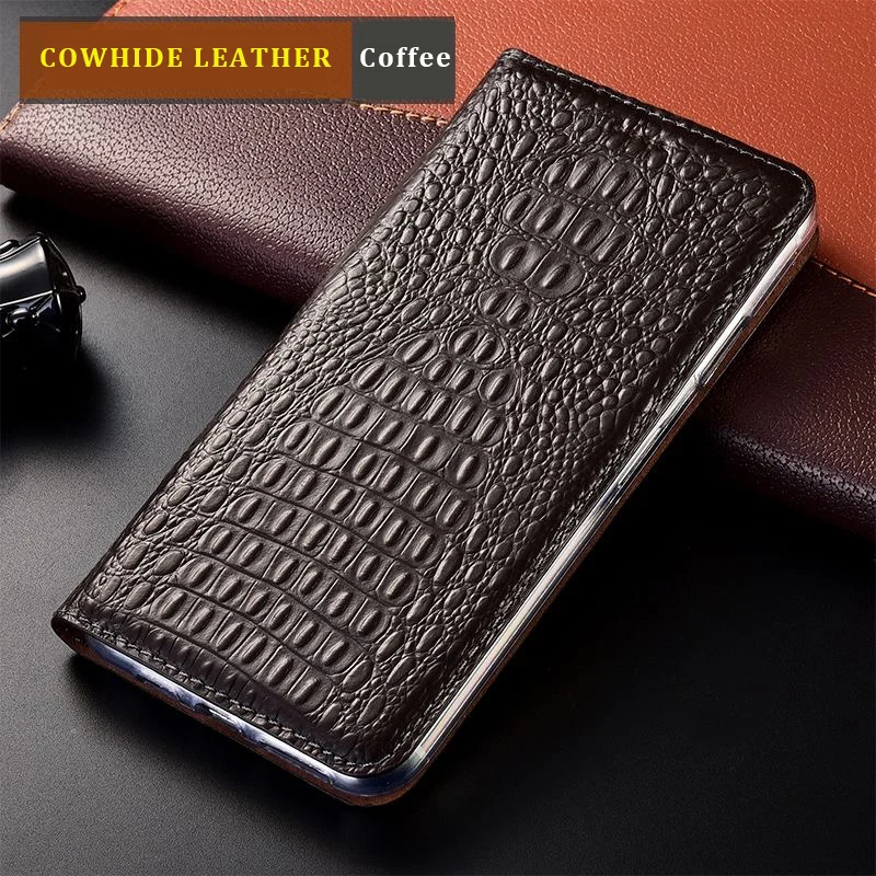 Crocodile Back Genuine Leather Case For Meizu 15 16 16s 16xs 16T 17 18 18X 18s Pro Magnetic Wallet Flip Cover best meizu phone case brand