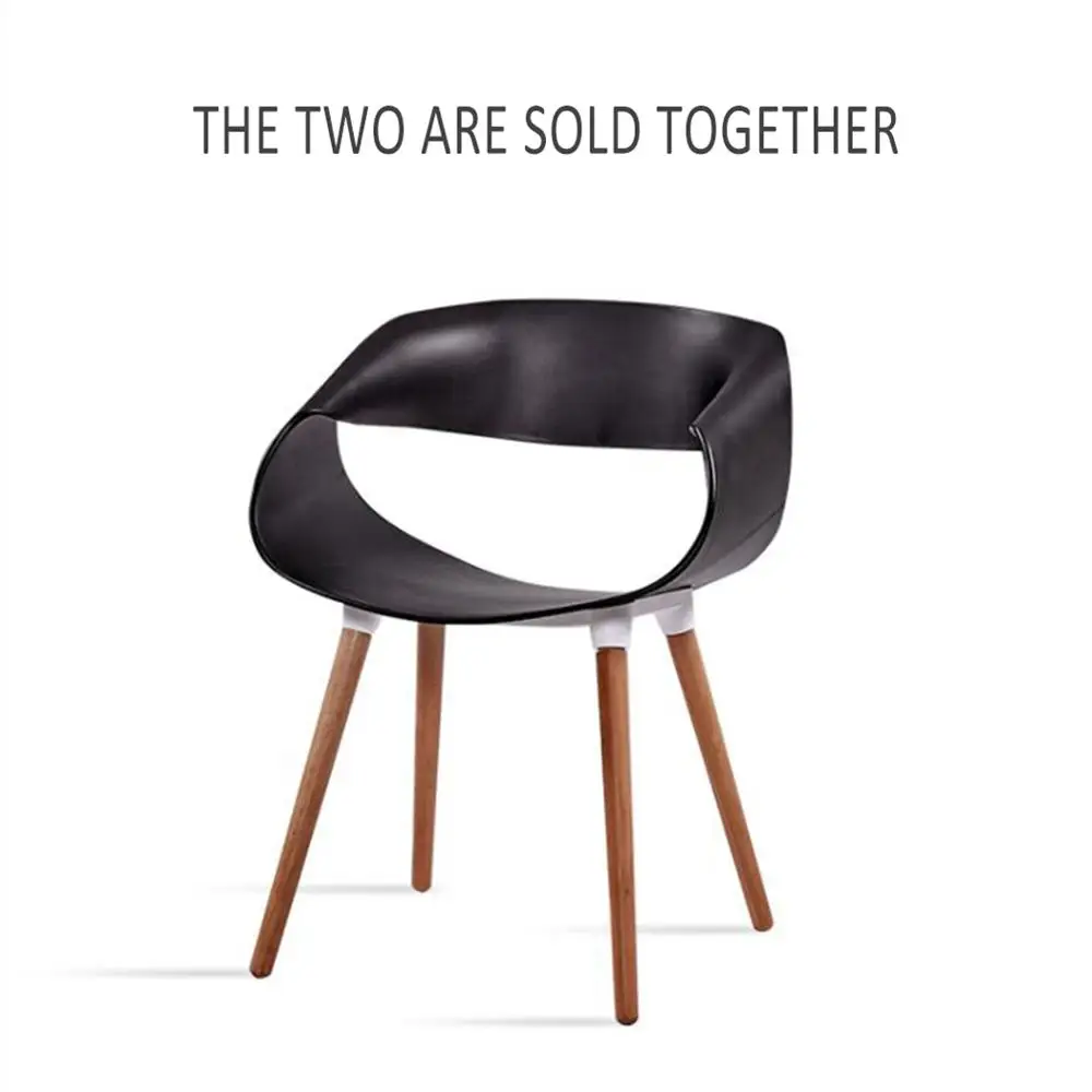 2pcs Chairs Simple Assembly Structure Solid Wood Dining Armchair with High Calibre PP Plastic seat Ideal for Home Office cafés 2pcs Chairs Simple Assembly Structure Solid Wood Dining Armchair with High Calibre PP Plastic seat Ideal for Home Office cafés