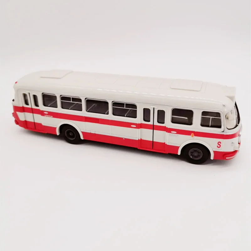 Goedkoop Koop geschenkdoos verpakking bus, 143 abs plastic Skoda 706 RTO bus, simulatie plastic glijden speelgoed, hoge kwaliteit gift, gratis verzending