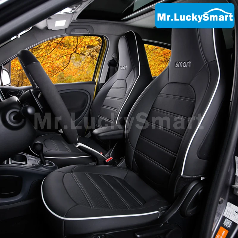 Car Breathable Seat Cover Seat Leather Protection Cushion For Mercedes New Smart 453 Fortwo
