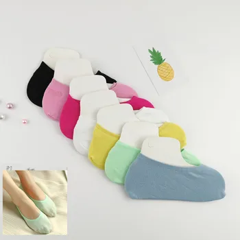 

3 pairs/lot Ankle Socks Candy Colors Cotton Funny Cute Solid Plush Boat Low Summer High heels Breathable Women Non-slip