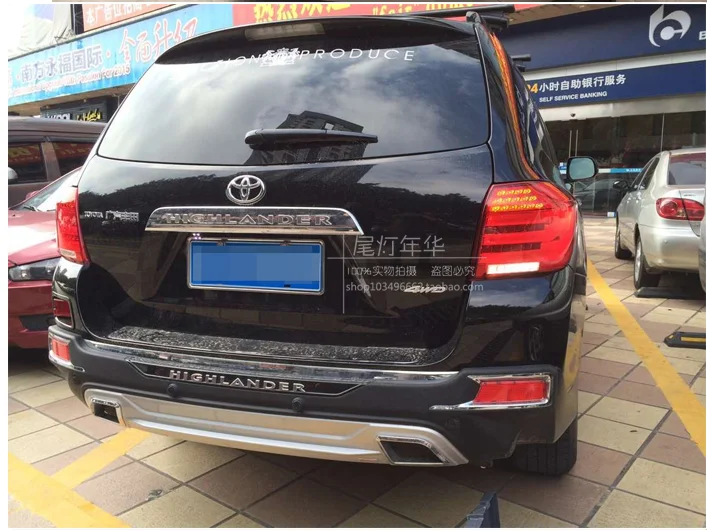 Автомобильный задний светильник s для Toyota Highlander 2012- задний светильник s светодиодный задний светильник DRL+ тормоз+ сигнальная Автомобильная задняя лампа