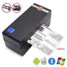 Impressora de etiquetas de código de barras térmica suporte ebay 4 × 6 envio uso da impressora de etiquetas em ios android mac windows