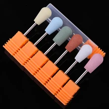 1 шт. красочные силиконовые электрические сверла для ногтей машина пилка для ногтей Гель-лак для удаления ногтей инструмент для замены ногтей 21 тип