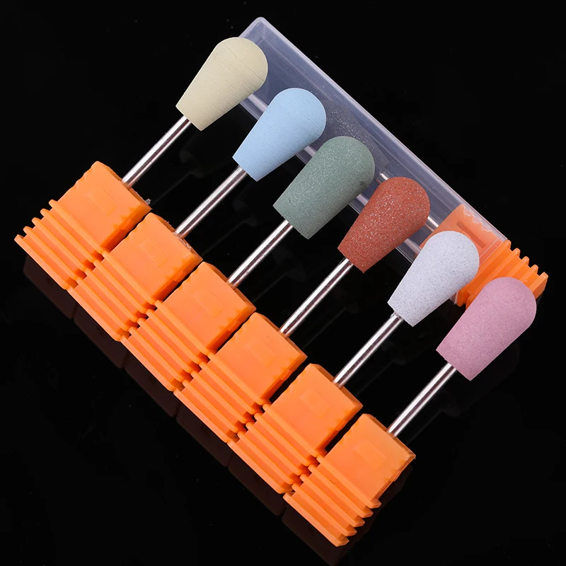 

1 Pc Colorful Silicone Electric Nail Drill Bits Machine Nail File Tool Gel Nail Polish Remover Nail Replacement Tool 21 Type