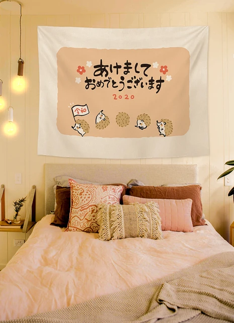 Nette Zimmer Decor Kawaii Wandteppich Hangen Teen Kinder Madchen  Schlafzimmer Dekoration Cartoon Zimmer Vintage Macrame Tapiz - AliExpress