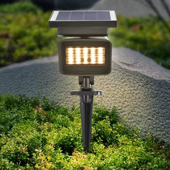 

Solar Bollard Light Led Solar Stick Lights 2 in 1 Wall Mounted Solar Light LED Waterproof Outdoor Spotlight for Lawn Garden