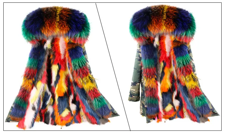 Модная Длинная зимняя куртка, пальто, женская зимняя верхняя одежда, толстые парки, теплое пальто с капюшоном и воротником из натурального меха енота, пальто-40 градусов