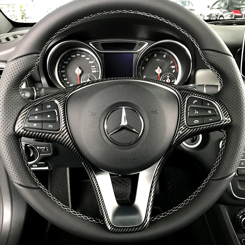 Подходит для Mercedes a B C E gla GLC C La GL E GLS рулевое колесо Украшение Рамка для рисования интерьерное аккуратное переоборудование