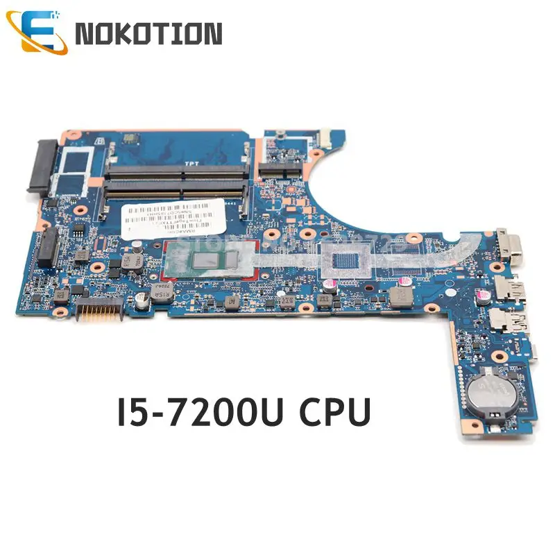 NOKOTION 907703-001 907703-601 DA0X83MB6H0 для HP 450 G4 470 материнская плата ноутбука SR2ZU i5-7200U ЦП DDR3L