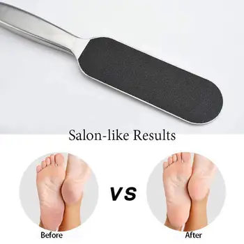 

Stainless Steel Foot Rasp File Pedicure Callus Remover Heel Double-sided With Pad Grits Replacement Easy 10Pcs Scrubber Gri D5N1