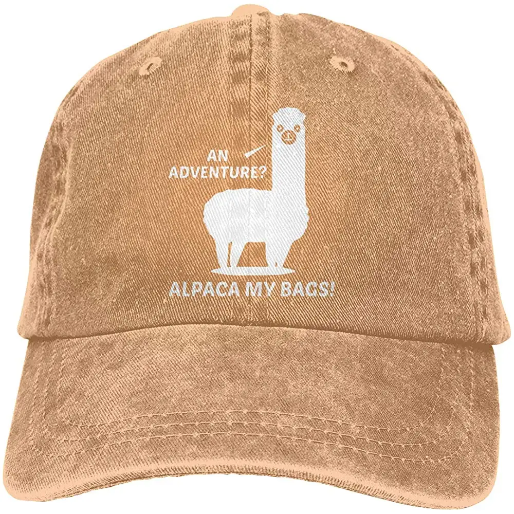 Adventure Alpaca My Bags Премиум ковбойские бейсболки, кепки дальнобойщика черного цвета