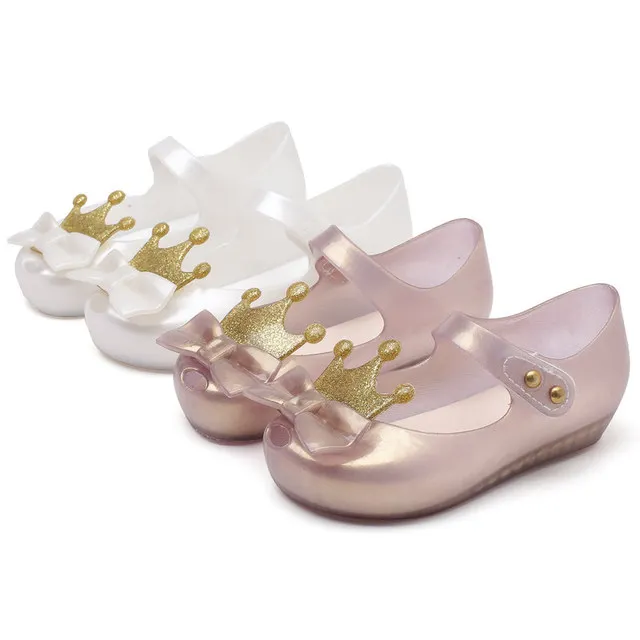 Детские Нескользящие сандалии желе Mini Melissa пляжные для мальчиков и девочек SH19091