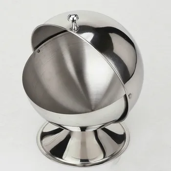 

Stainless Steel Lid Condiment Pot Seasoning Bottle Kitchen Supplies Rotational Regulation candy jar pf90414