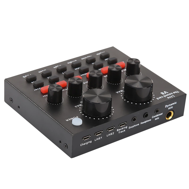 Webcast Sound Card Live Show Soundcard With Audio Interface Audio USB Headset Microphone Personal Entertainment Streamer