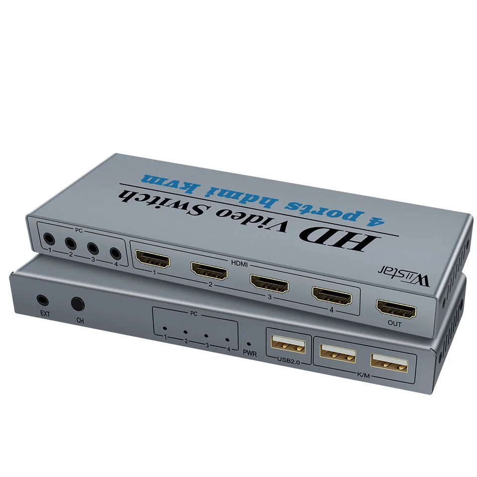 Hd87c9bae0e804e4693b84ac175b4e208I KVM-conmutador HDMI 4K, USB, HDMI, KVM, 4 en 1, con 3 puertos USB, para ratón, teclado, u-disk, impresora para Win7/8/10 MAC