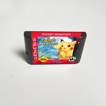 

Pocket Monsters - 16 Bit MD Game Card for Sega Megadrive Genesis Video Game Console Cartridge