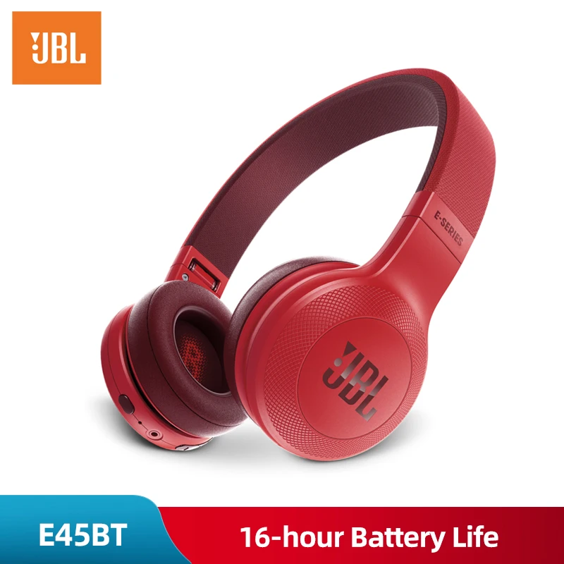 Новая гарнитура JBL E45BT с активным шумоподавлением, беспроводные bluetooth-наушники, портативные складные наушники с супер HiFi глубокими басами