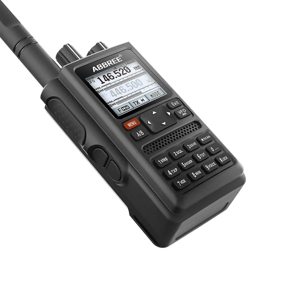 ABBREE AR-F8 gps расположение обмен всеми диапазонами(136-520 МГц) Частота/CTCSS обнаружения Walkie Talkie добавить AR-775 телескопическая антенна