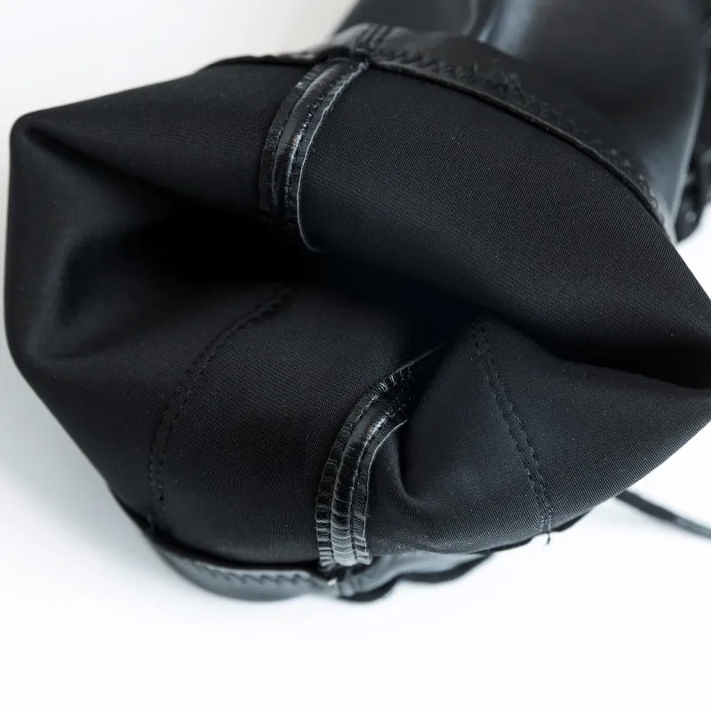 Prova Perfetto Winter Black Fashion Women Martin Knee-high Boots Cow Leather Flat Long Boots Women Hand-made Leather Boots