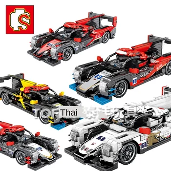 

Remote Control Mechanical Particles Jackie Chan DC Team 1:18 Car Model Boy Assembled Small Particle Blocks