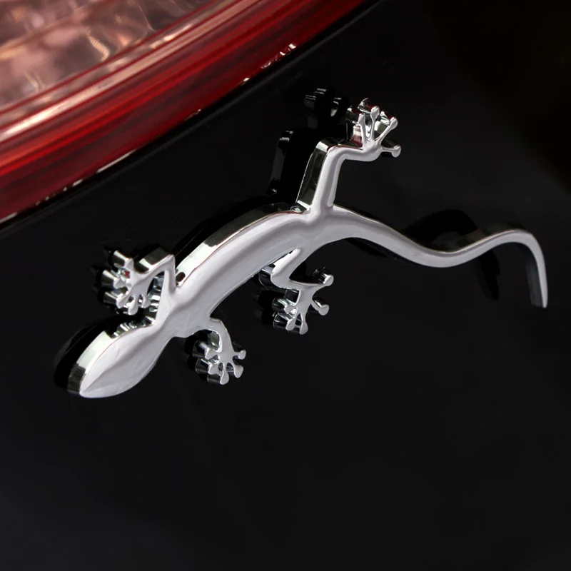 Noizzy Gecko Quattro Автомобильная фотоэмблема 100% 3D металлическое Черное золото хром