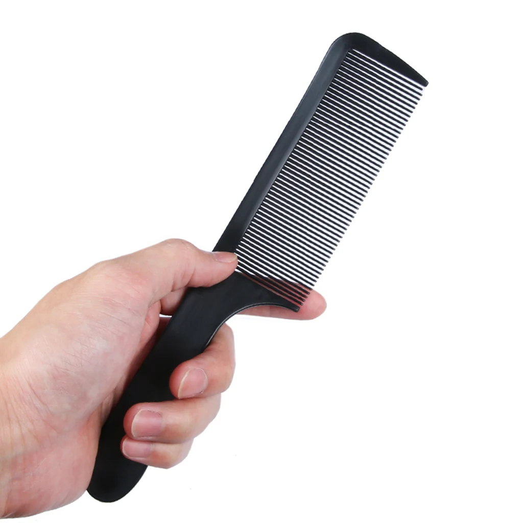 Professional Curved Shaver Hair Clipper Cutting Comb Barber Flat Top Comb Anti-static Barber Hairdressing Hair Cutting Brush