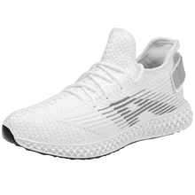 Hemmyi/повседневная мужская обувь; удобная дышащая Спортивная обувь; Мужская Уличная обувь на шнуровке; резиновая подошва; белые кроссовки; Zapatos De Hombre