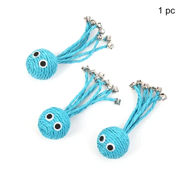 

Dental Care Home Pet Playing Toy Indoor Outdoor Round Ball Interactive Baby Octopus Woven With Bell Paper Rope Scratch Resistant