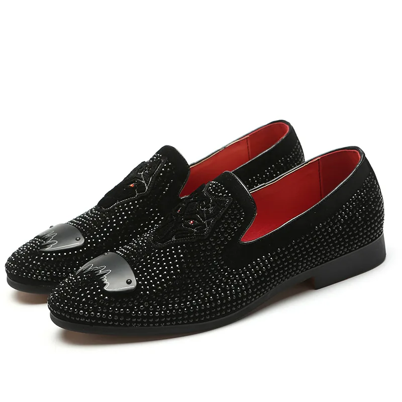 Черные блестящие мужские лоферы; элегантные свадебные модельные туфли; Роскошные Брендовые мужские туфли на плоской подошве; большие размеры; ST379