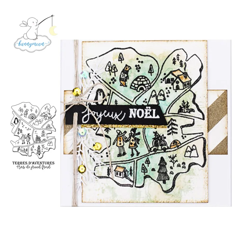 CH carte noel прозрачный силиконовый штамп/печать для DIY скрапбукинга/фотоальбома