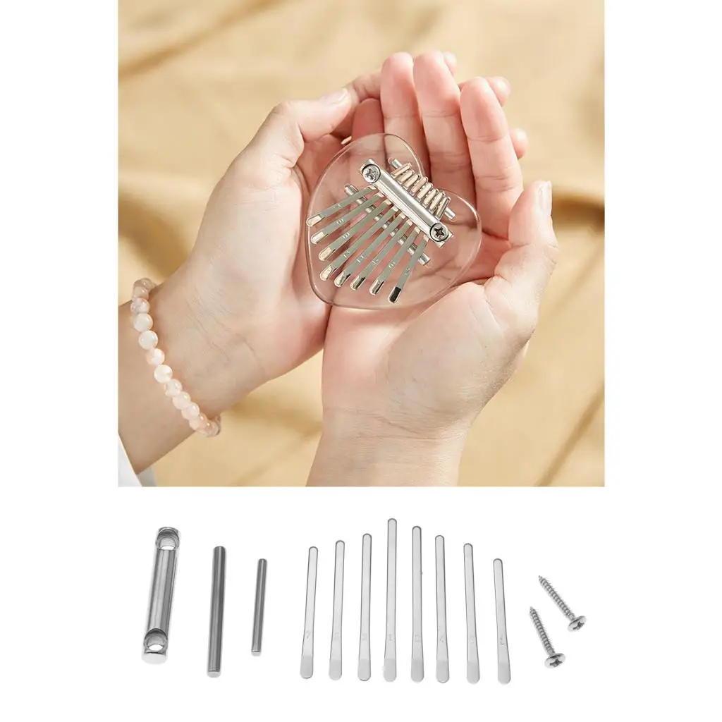 

DIY Portable Kalimba 8 Key Finger Thumb Piano Accessories Parts With Screws
