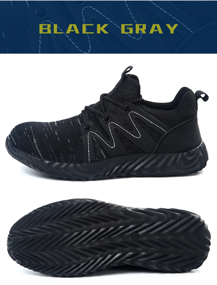 Winter Men's Steel Toe Puncture Proof Safety Boots Shoes Men Anti Smashing Protective Work Shoes