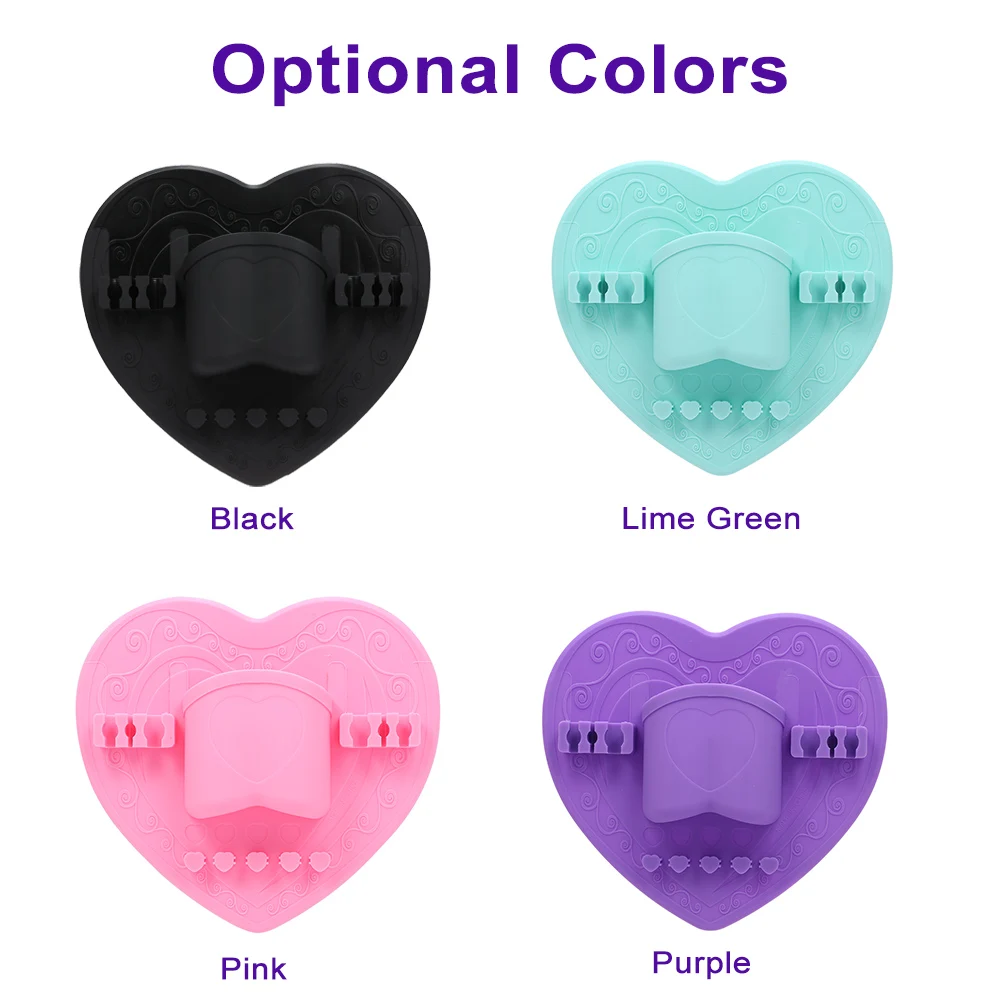 

Heart Silicone Makeup Drying Rack Cosmetic Brush Holder Bathroom Accessories Organizer